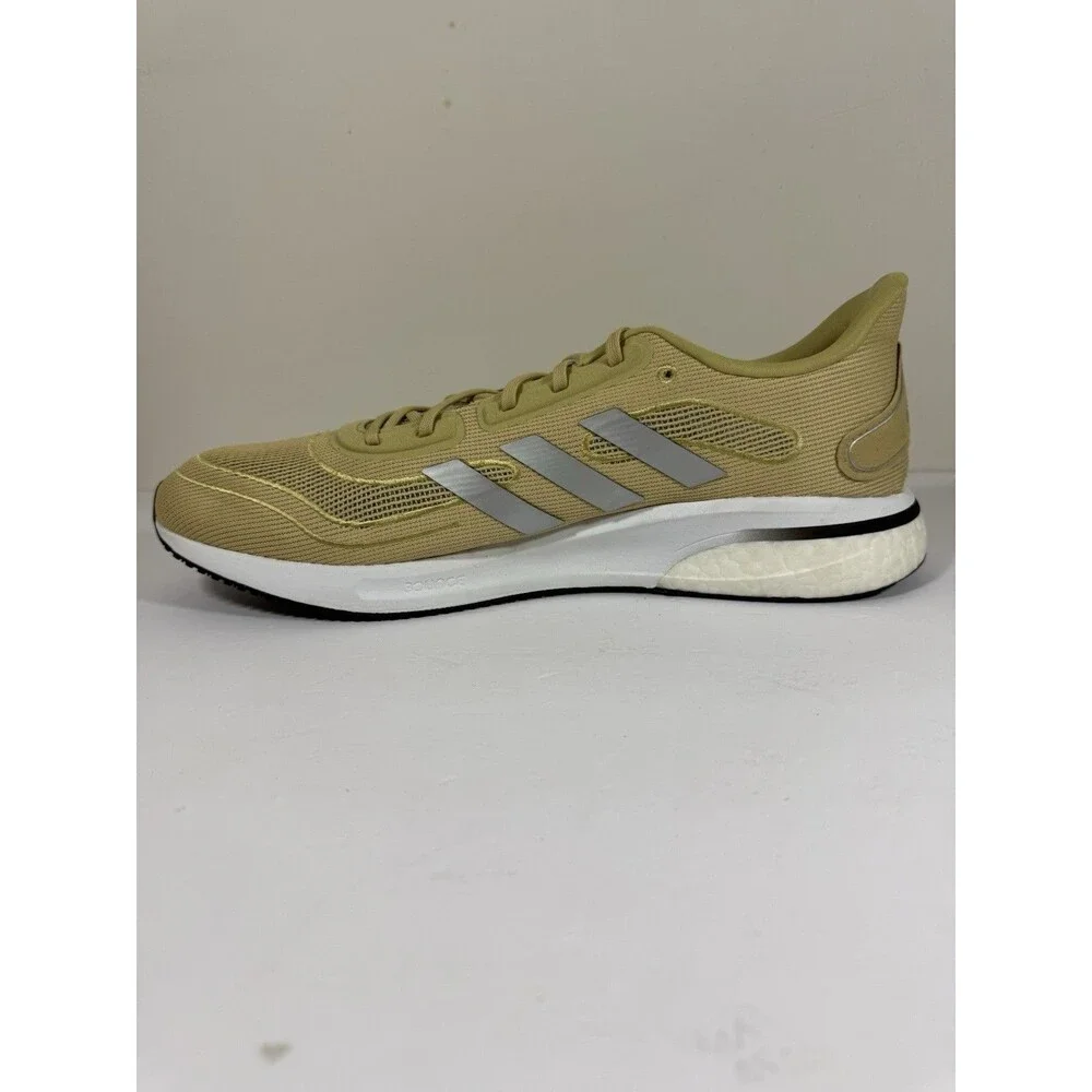 Size 16-Men’s adidas Supernova Running Shoes Gold White Running Shoes FX7414 NEW